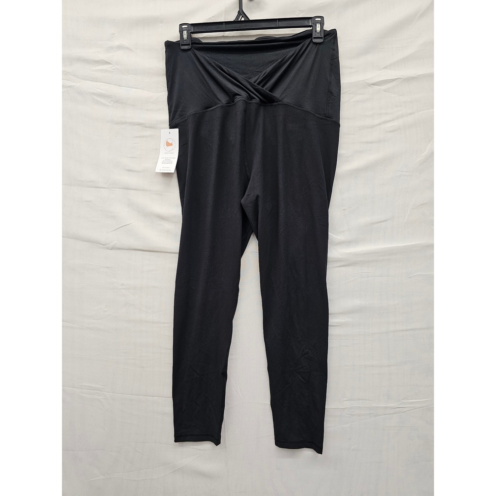 Isabel by Ingrid & Isabel Womens Crossover Active Leggings Black blend Size XXL